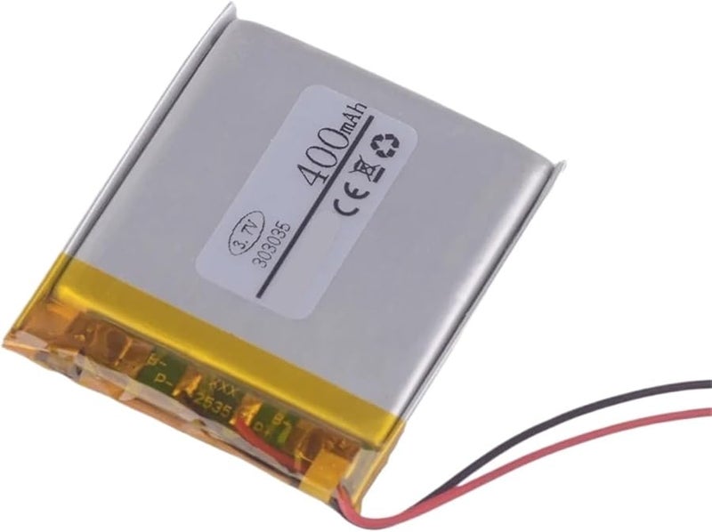 10PCS 3.7V 400mAh Rechargeable Lithium Ion Battery Pack - Image 3