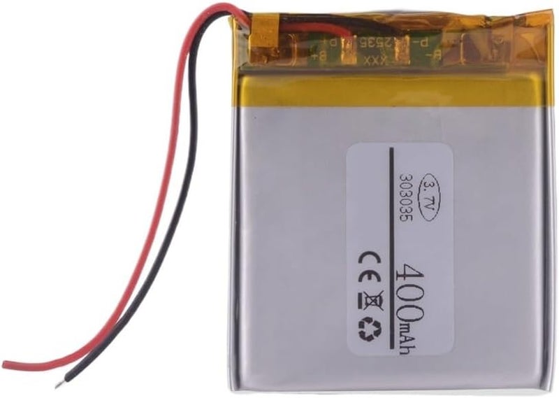 10PCS 3.7V 400mAh Rechargeable Lithium Ion Battery Pack - Image 2