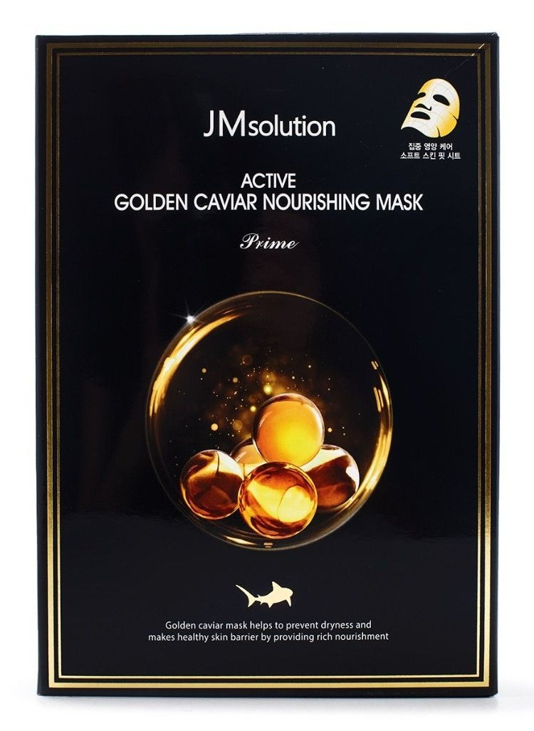 JMsolution JM SOLUTION ACTIVE GOLD CAVIAR NOURISHING MASK (10 SHEETS) 