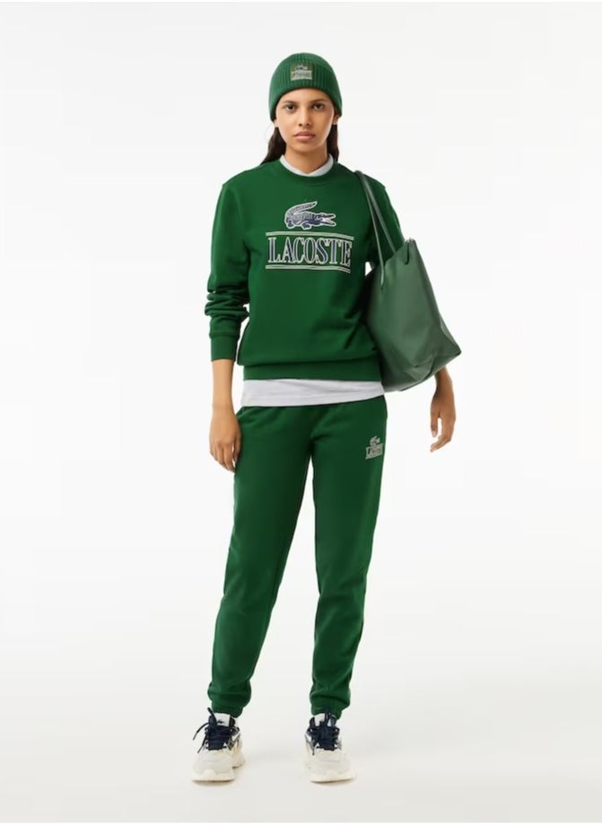 LACOSTE حقيبة يد نسائية ل12.12 مفهوم الموضة متعددة الاستخدامات بسعة كبيرة مع سحاب، حقيبة توت، حقيبة كتف كبيرة باللون الأخضر - Image 2