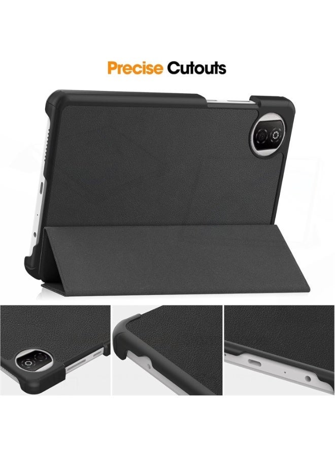 VKL Leather Case Compatible with Honor Pad X7 8.7 Inch 2025, Lightweight Hard Shell Folio Slim Protective Cover with Multi-Angle Stand and Auto Wake/Sleep Up (Black) - Image 3