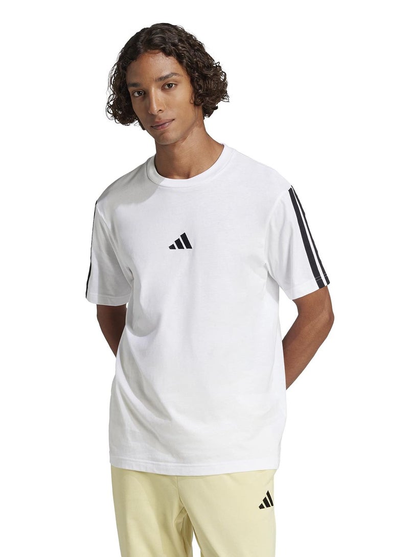 Adidas Essentials 3-Stripes Single Jersey T-Shirt - Image 1