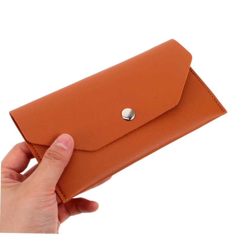 Leather Card Holder Wallet Pu Cash Envelope Travel Budget Binder 2pcs - Image 5
