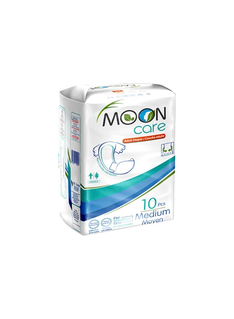 MOON Care Waistband Adult Diaper - Medium - 10 Pieces  - Image 2
