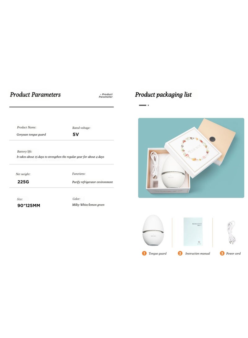 ROOTSENSE TONGUE-PROTECTING FANER EVAPORATOR FOR REMOVING ODORS AND PURIFYING AIR - Kills Listeria - 0 consumable parts - Bacterial-sterilizing candy eggs - Image 2