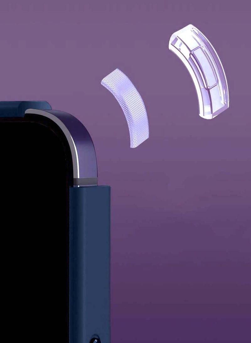 دبليو تيك سامسونج جالاكسي S25 Plus / S25+ 2025 غطاء جراب مغناطيسي أنيق من السيليكون الصلب - أزرق داكن - Image 5