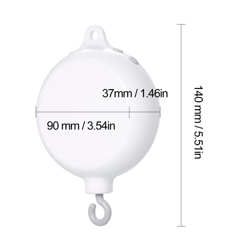 Baby Bed Bells 1pc Eco-Friendly ABS Material - 35 Soft Music Songs USB Downloadable Crib Bed Toy for Newborns & Toddlers in Nursery - Image 5