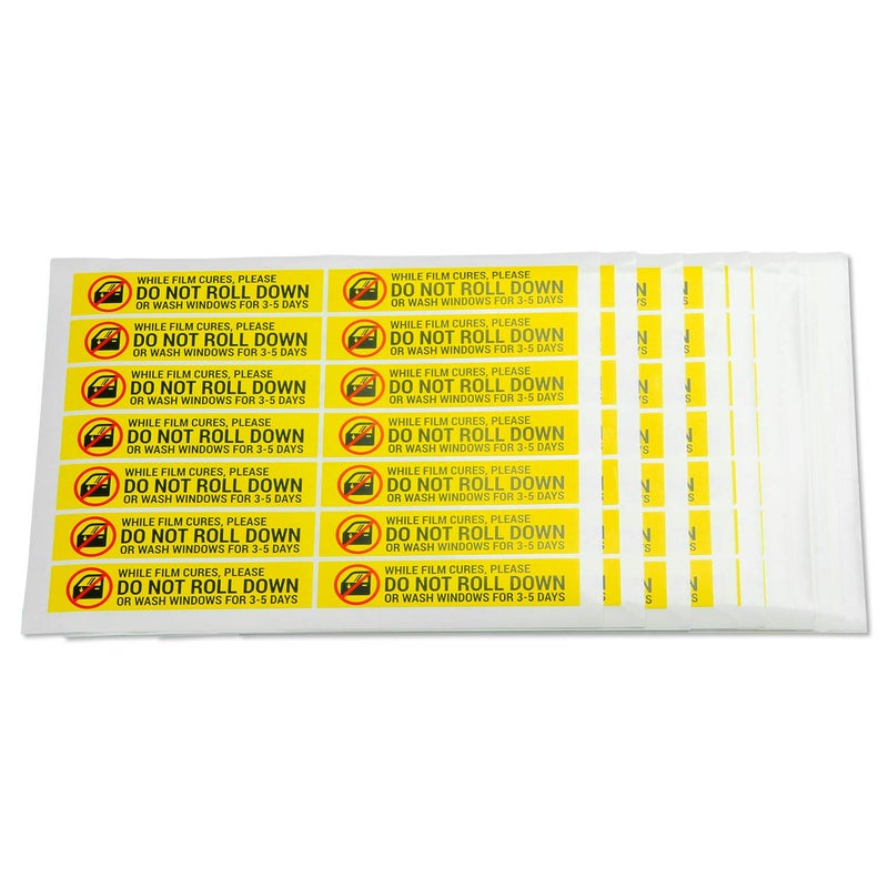 TUCO DEALS 300 Labels  DO NOT ROLL Down Window Tint Stickers 1 x 5 Inch  Auto Window Film Caution LabelWhile Film Cures for Professional  Tint Shop Business  Warning Labels 