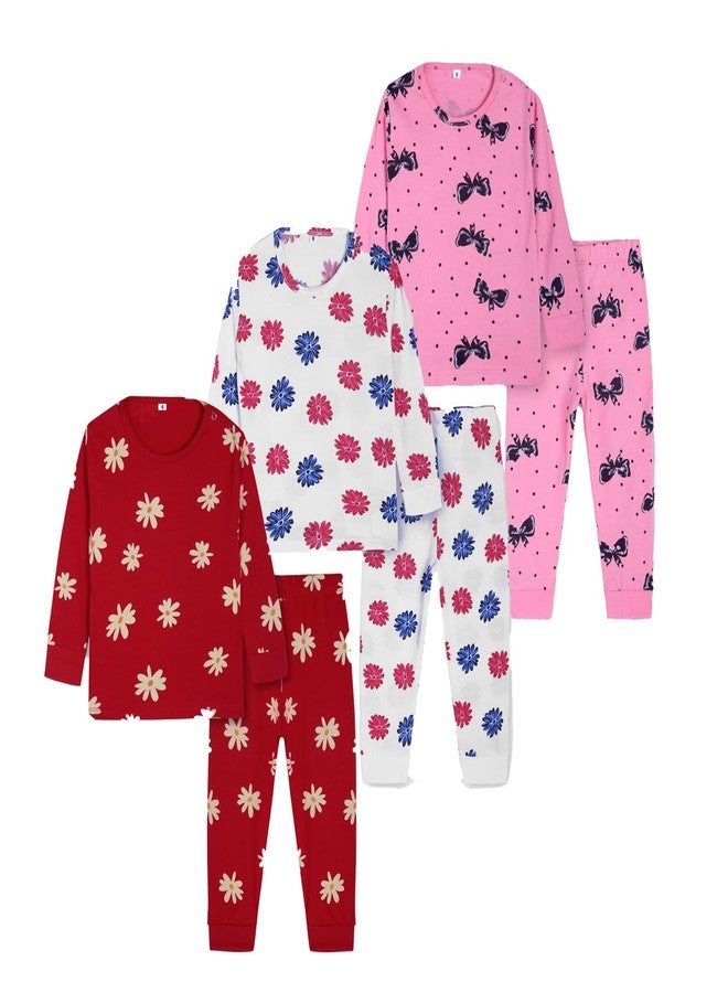 T2F Baby Girls Pajama Set (Pack of 5)(BABY-PJS-01_Multicolor_18-24M) - Image 1