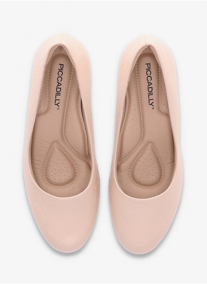 Piccadilly Women Round Toe Slip-On Pumps with Block Heels  - Image 3