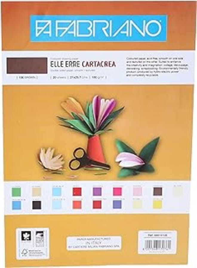 Fabriano Elle Erre Drawing Papers Elle Erre, 21x29.7 Cm - Brown