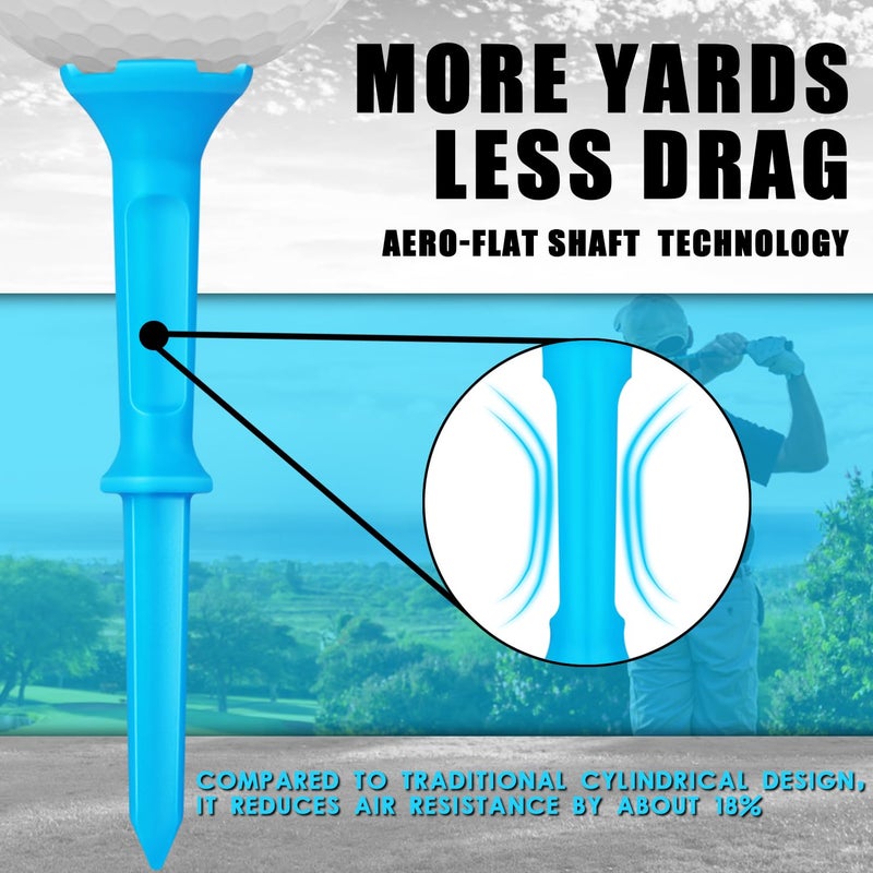Goashpeaot High Perfomance Material Golf Tees, Unbreakable & Stability Professional Golf Tees, Perfect Tee Height at Every Shot Golf Tees - Image 4