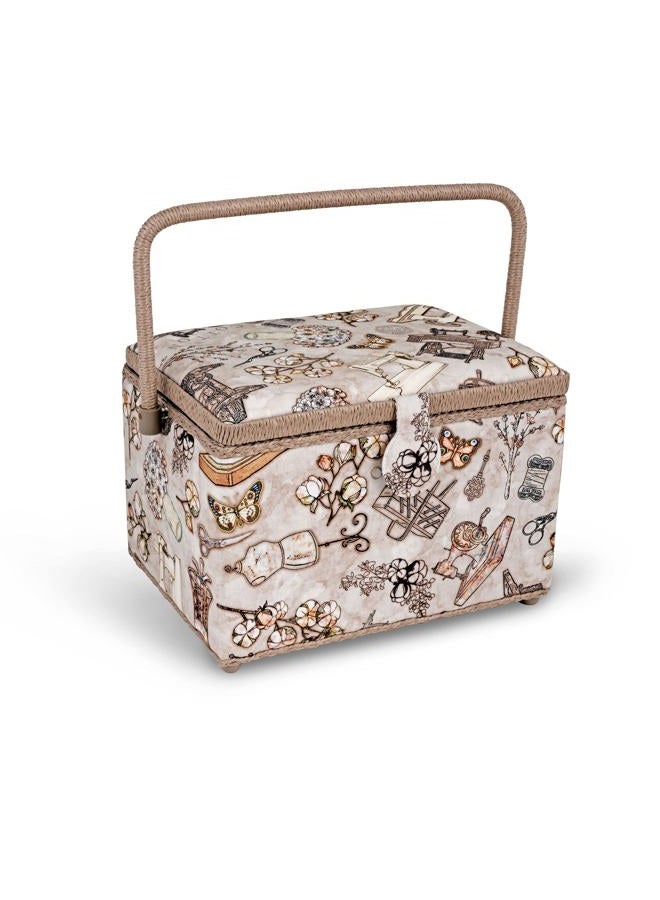 Dritz Basket & Accessory Case Basket, Neautral Sewing - Image 2