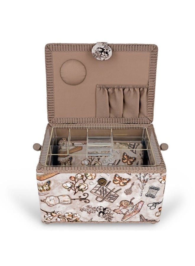 Dritz Basket & Accessory Case Basket, Neautral Sewing - Image 5