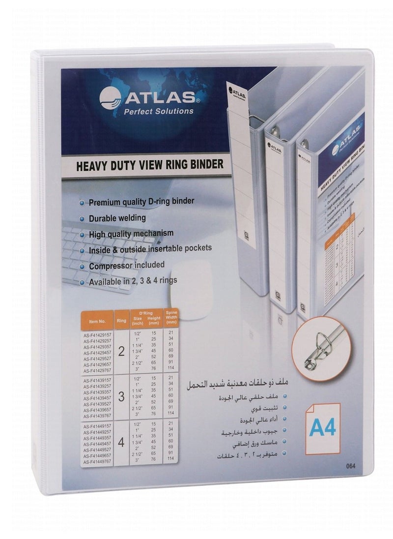ATLAS Heavy Duty Two Ring Binder With 35mm Width  - Image 2