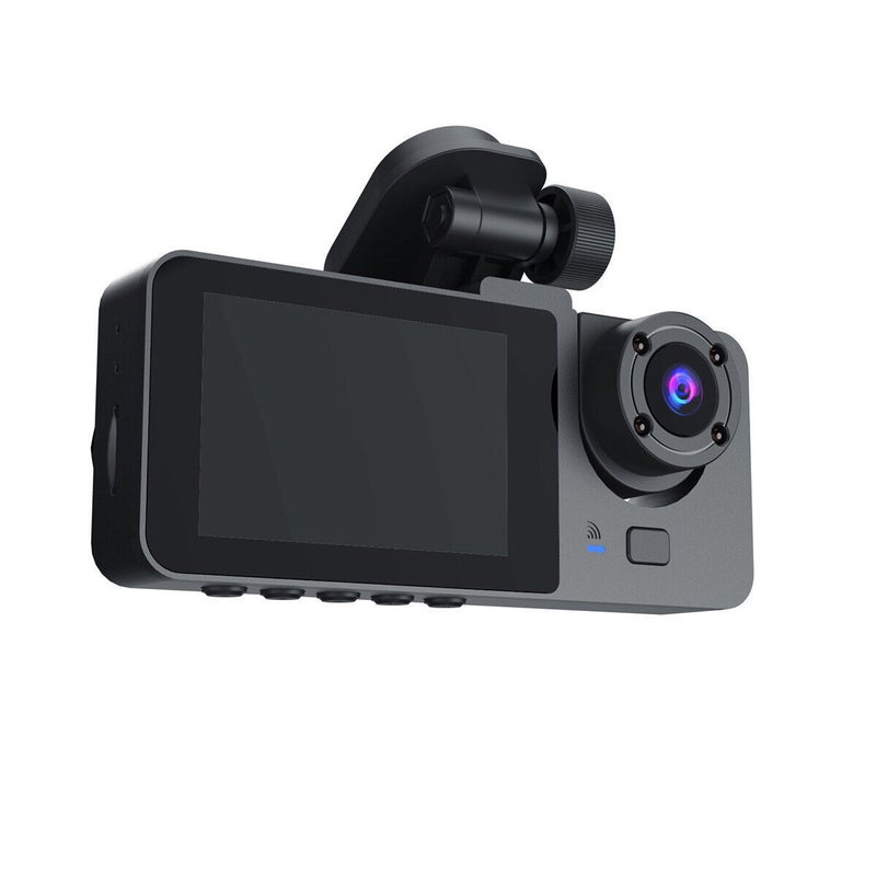 1080P Three-Lens Wifi Hd Night Vision Driving Recorder Mobile Phone App Internet View - Image 1