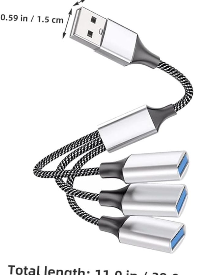 USB Hub 4 Port USB Splitter Adapter for Laptop Data Transfer and Device Connection - Image 3