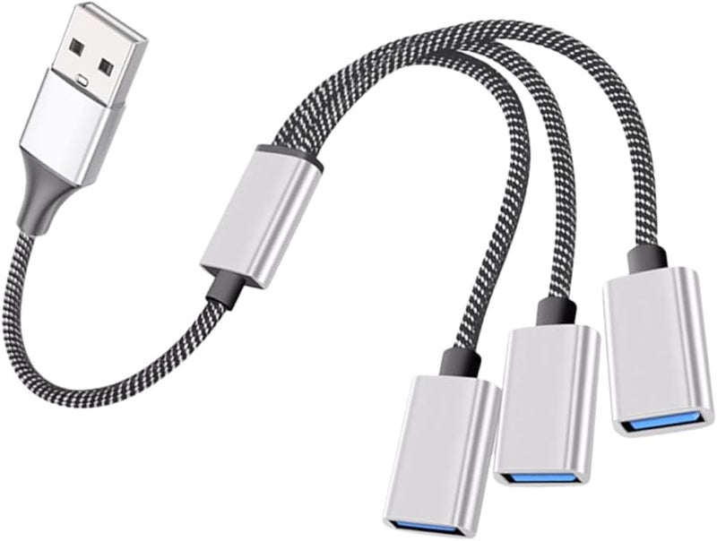 USB Hub 4 Port USB Splitter Adapter for Laptop Data Transfer and Device Connection - Image 1