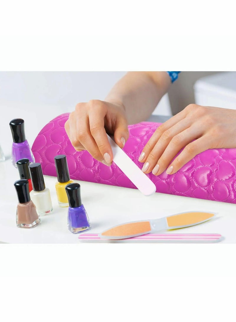 Hand Rest Cushion, Soft Detachable Nail Art Hand Pillow, PU Leather Salon Hand Holder Manicure Arm Wrist Rest (2 Pieces) - Image 2