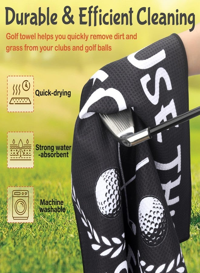TRINKA Funny Golf Towel with Clip - Includes Club Brush & Divot Tool, Golf Gift for Men, Dad, Husband - I Use This Towel to Clean My Balls - Image 5