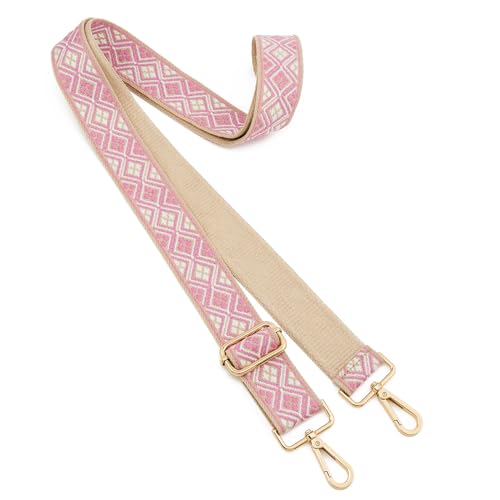 ZOOEASS Wide Shoulder Strap Adjustable Replacement Belt Guitar Style Crossbody Bag Handbag Strap Multicolor Canvas Straps(Wide:1.5in)(Color14) - Image 2