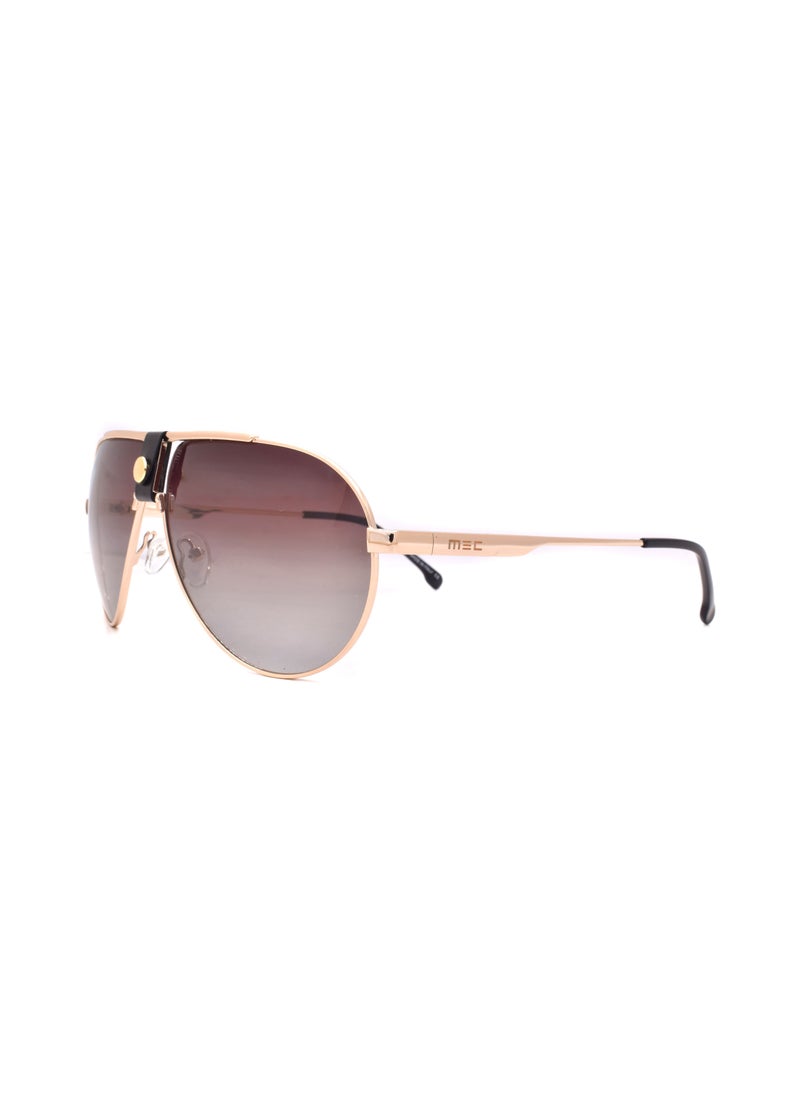 MEC Oversized Sunglasses With Leather On Bridge 39976-C2  - Image 2