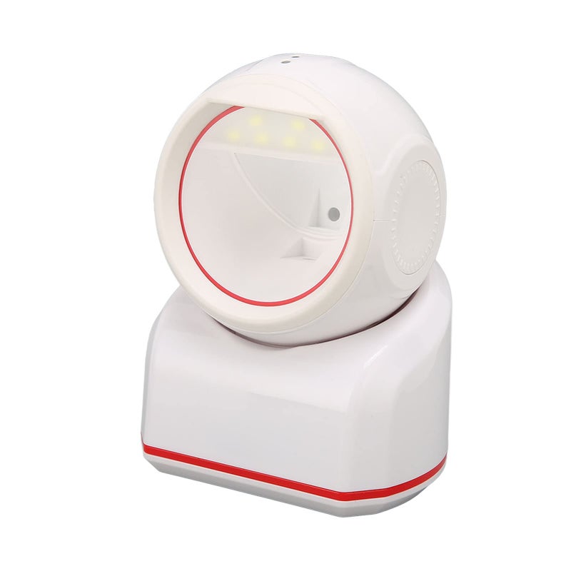White Omnidirectional USB Barcode Scanner QR Code Reader For Retail Supermarkets - Image 5