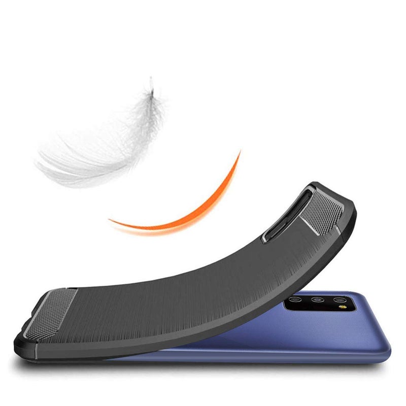 Nishtech غطاء خلفي هجين من ألياف الكربون مختبر ضد السقوط ومضاد للصدمات لجهاز سامسونج جالاكسي F02S (2021) وجهاز سامسونج جالاكسي M02s (2021) - Image 4