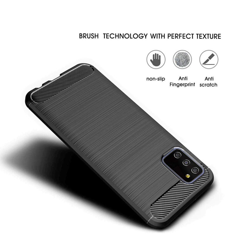 Nishtech غطاء خلفي هجين من ألياف الكربون مختبر ضد السقوط ومضاد للصدمات لجهاز سامسونج جالاكسي F02S (2021) وجهاز سامسونج جالاكسي M02s (2021) - Image 3