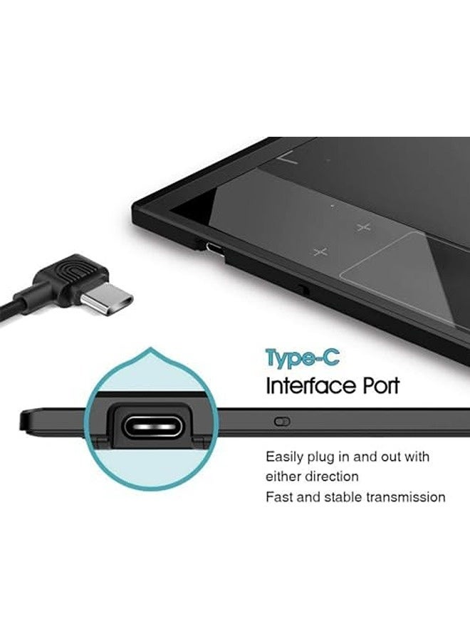 Veikk A30 Graphics Drawing Tablet | 10x6 Inch Drawing Pad | 8192 Levels Battery-Free Pen | 4 Touch Keys + 1 Gesture Pad | USB-C  - Image 3