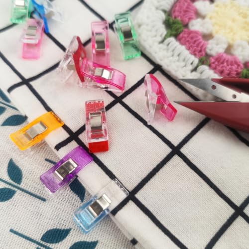 GDMINLO 100 Pack Multipurpose Sewing Clips for Quilting and Crafts with Tin Box, Assorted Colors - Image 3
