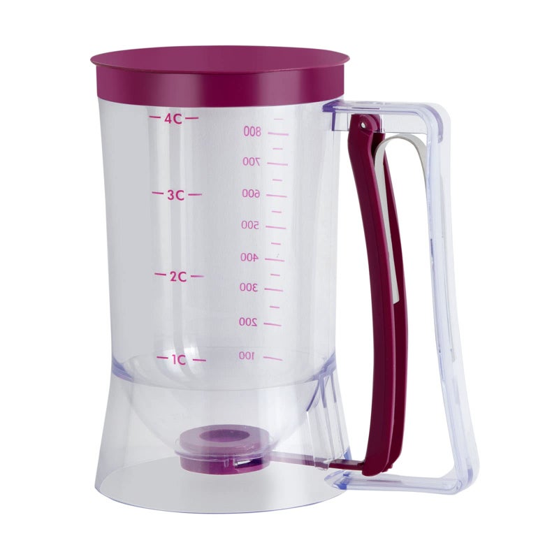 CHuangQi CHuangQi Cake Batter Dispenser with Measuring Label Perfect Baking Tool for Pancake Cupcakes or Any Baked Goods 