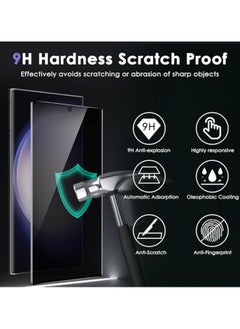 Generic 2 Pack Privacy Screen Protector for Samsung Galaxy S24 Ultra,Support Fingerprint Unlock High hardness Tempered Glass Film,Anti-Scratch Case Friendly  - Image 5