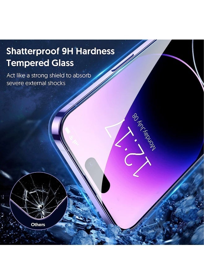 DUSALA 【3+3 Pack】 for iPhone 15 Pro Screen Protector with Camera Lens Protector 9H Tempered Glass Film HD Clear Sensitive Full Coverage Protector for iphone 15 Pro (iphone 15 Pro) - Image 4