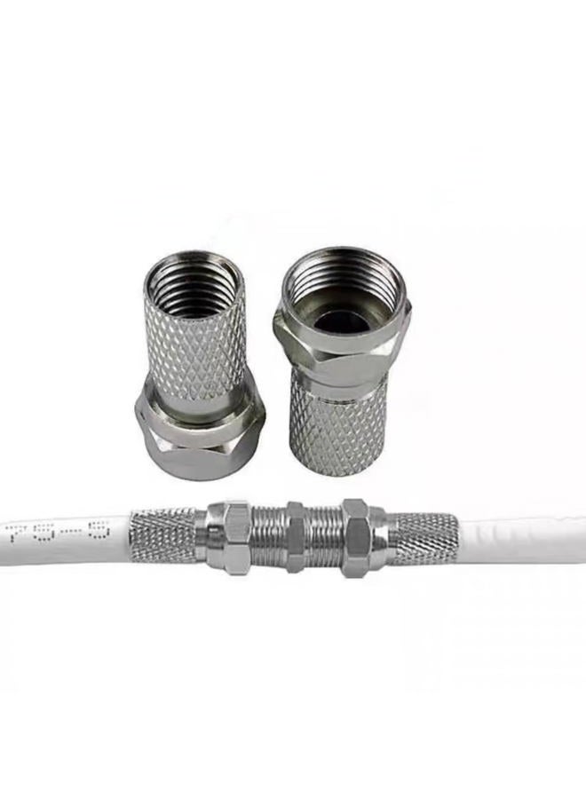 EZYUMM 5-Pack RG6 F-Type Twist-On Coaxial Connector - Image 2
