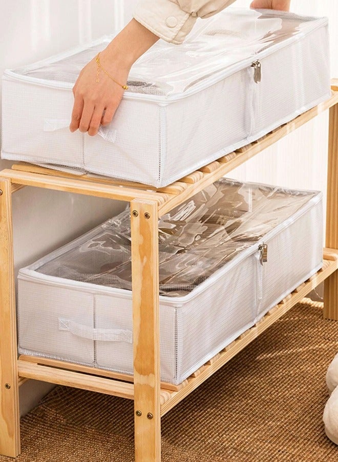 1 large shoe storage box, durable plastic shoe cabinet, high-strength PP plastic, non-toxic and odorless plastic, multi-layer reasonable layout, stable splicing structure, large capacity storage, easy-to-clean surface  - Image 2