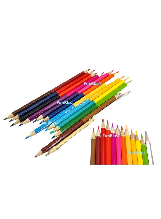 فنبلاست أقلام ألوان فن بلاست - ألوان أقلام رصاص للأطفال، مجموعة أقلام تلوين، ألوان أقلام رصاص للفنانين، أقلام تلوين شمعية، مجموعة ألوان، هدية عيد ميلاد للأطفال، مجموعة أدوات مكتبية للأطفال (24 قطعة) - Image 4