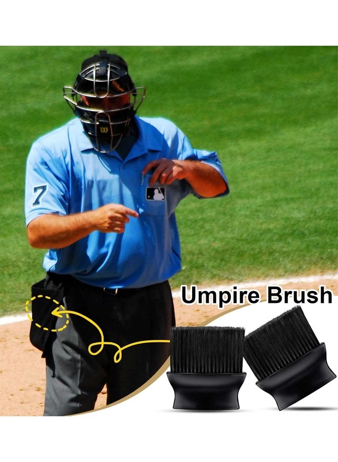 2PCS Umpire Brush, Baseball Home Plate Brush with Plastic Handle for Softball Referee Gear - Image 4