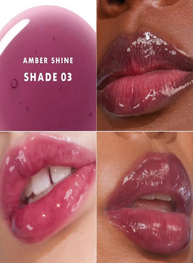 sam sugar Tinted Lip Balm Hydrating Lip Gloss Physical SPF 15 Long lasting Moisturizing Lip Balm Dewy Shine Finish Honey Melting Lip （03#） - Image 2