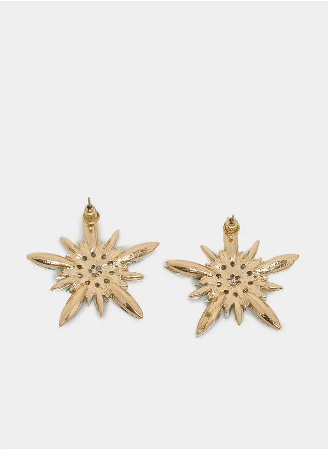 ستايلي Star Rhinestone Stud Earrings