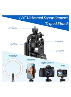 Meiyilan 65-100mm Phone Tripod & Selfie Stick, Tripod for iPhone with Remote Extendable All-in-1 Travel Light Phone Tripod Stand, Portable Camera Tripod with Cell Phone iPhone Android Camera GoPro, Black  - Image 5