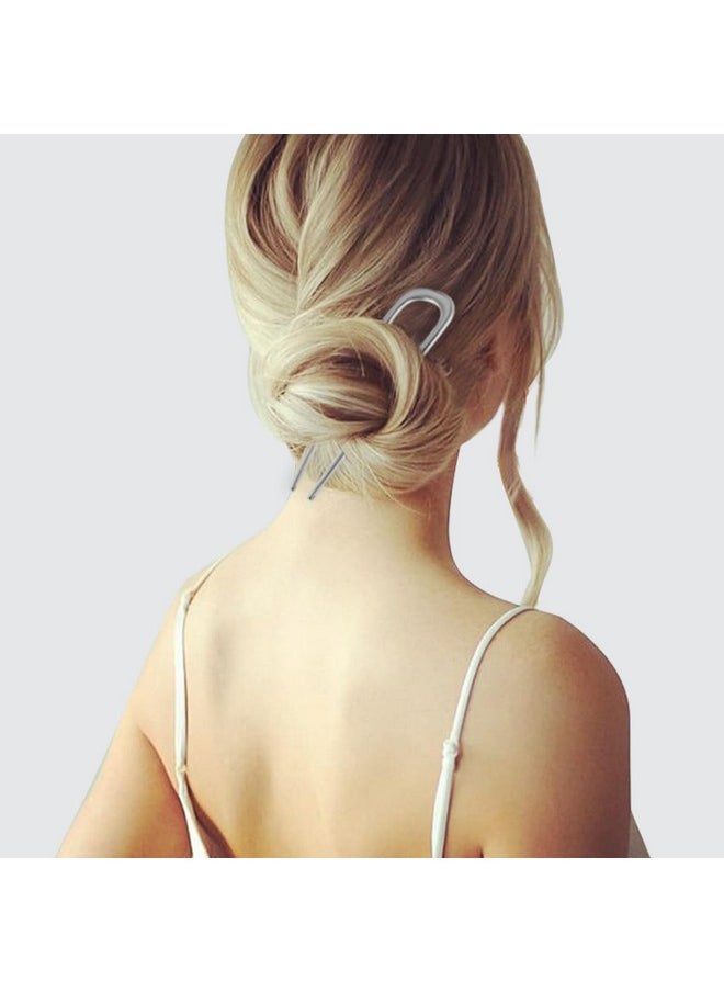 FRDTLUTHW - FRDTLUTHW 5.5Inch Large French Hair Pin, U-shaped 2 Prong Bun Hair Sticks for Thick Long Hair(pack of 2) - Image 1