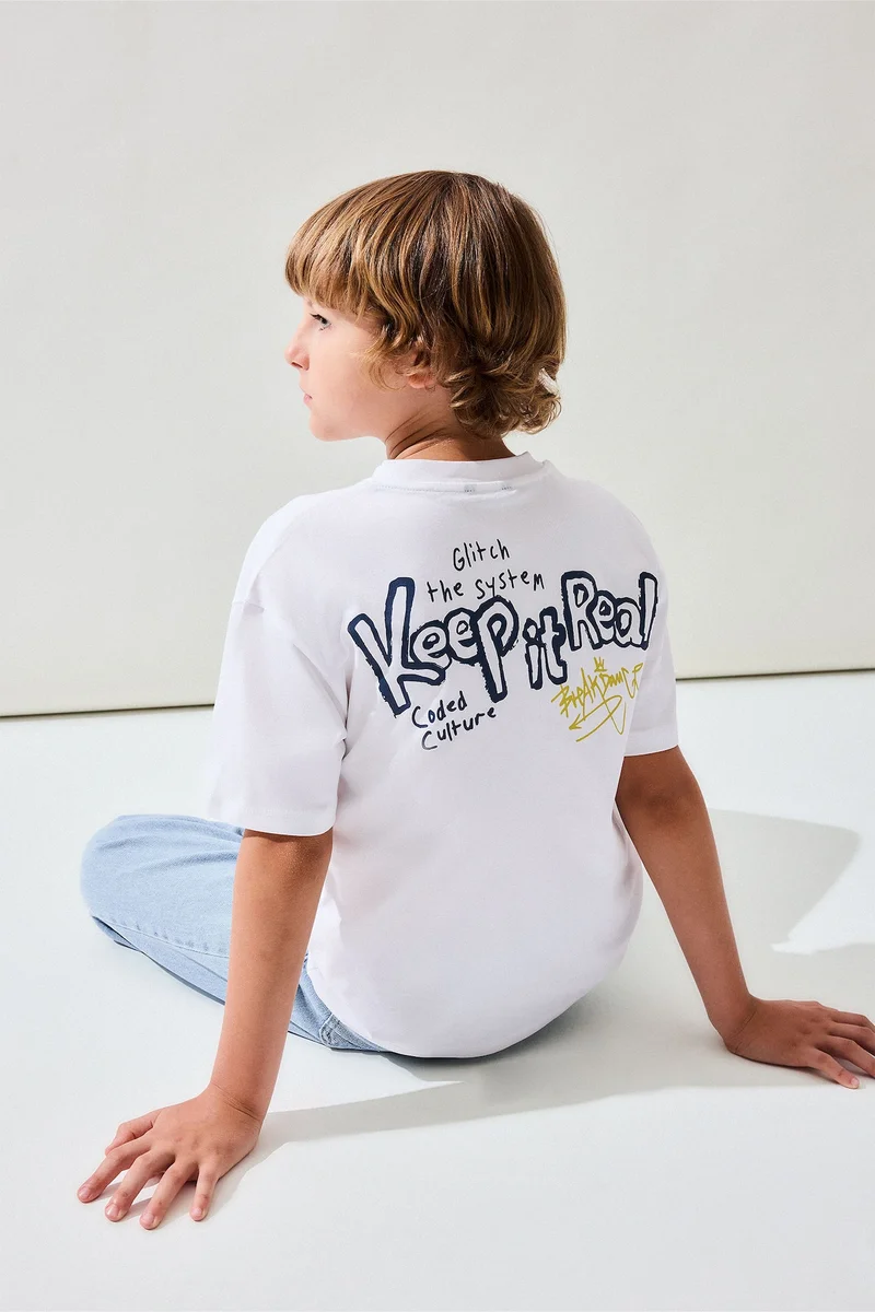 ديفاكتو Oversize Fit Short Sleeve T-Shirt