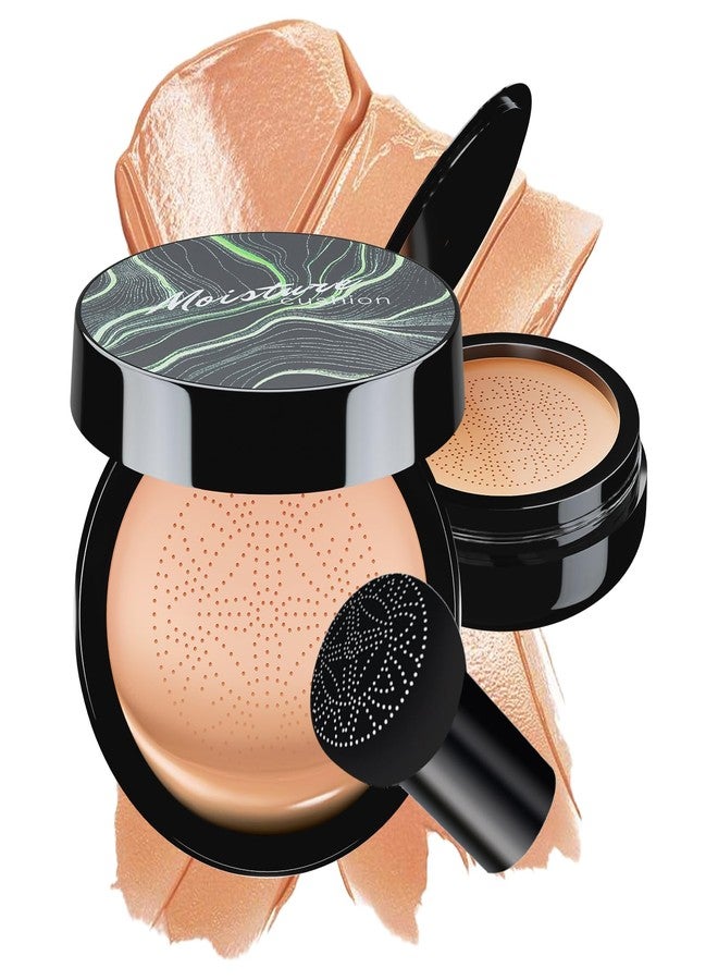 OETUIOW Mushroom Head Air Cushion CC Cream - BB Cream Face Makeup Foundation for Mature Skin Moisturizing Concealer Brighten Long-Lasting, Even Skin Tone for All Skin Types (Nude) - Image 1