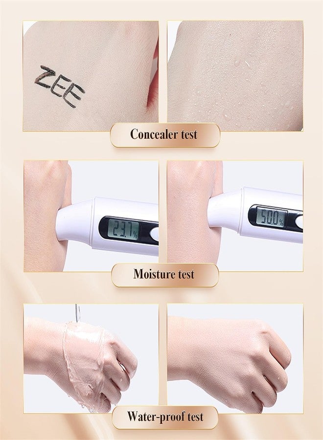 OETUIOW Mushroom Head Air Cushion CC Cream - BB Cream Face Makeup Foundation for Mature Skin Moisturizing Concealer Brighten Long-Lasting, Even Skin Tone for All Skin Types (Nude) - Image 5