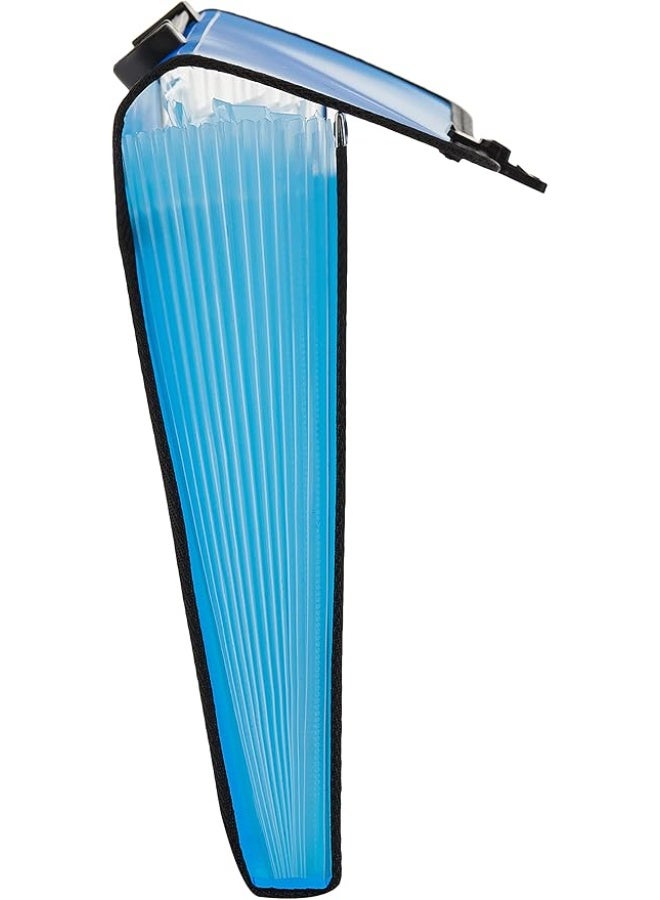 Deluxe Expanding File With Handle 13 Pockets, A4 Size, Assorted Transparent, Black, Blue, Assorted Color, 13P H A4 - Image 3