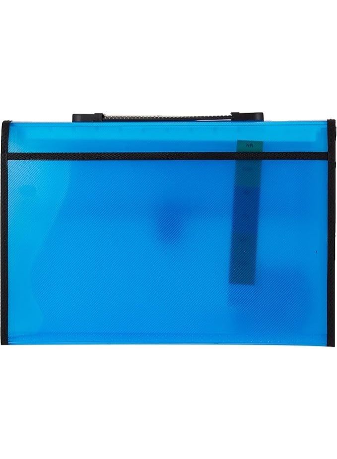 Deluxe Expanding File With Handle 13 Pockets, A4 Size, Assorted Transparent, Black, Blue, Assorted Color, 13P H A4 - Image 2