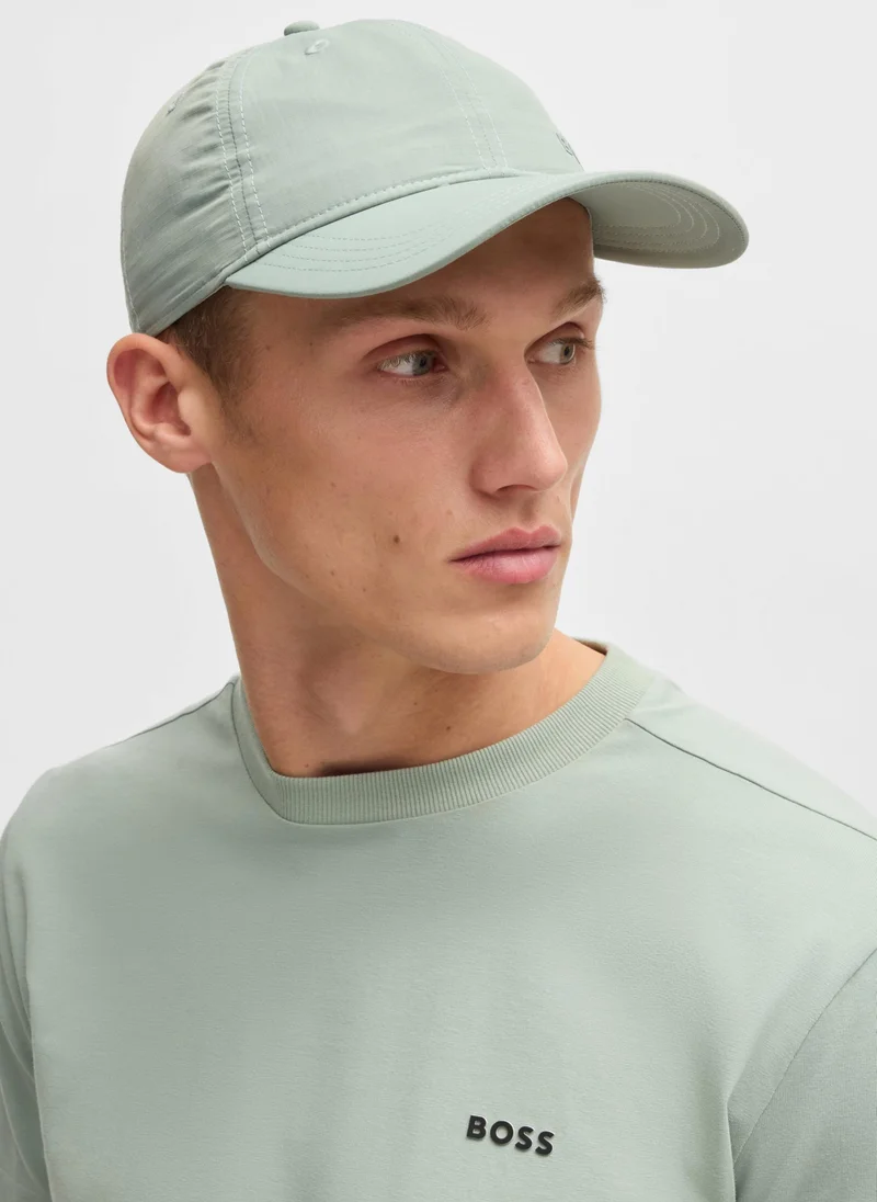 بوس Regular-fit T-shirt in stretch cotton with contrast logo