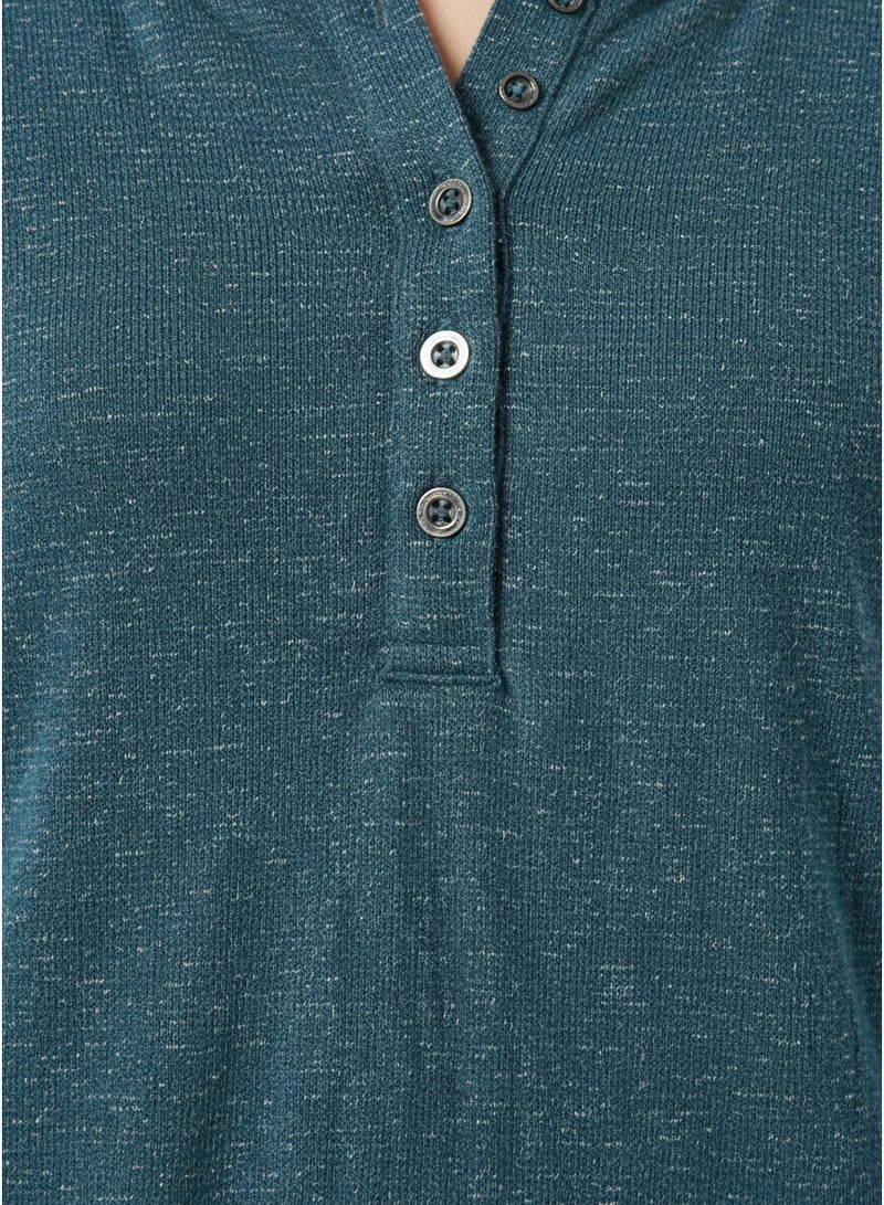 Janina Women’s Long Sleeve Henley Top – Soft Casual Button Neck T-Shirt for Everyday Wear - Image 4