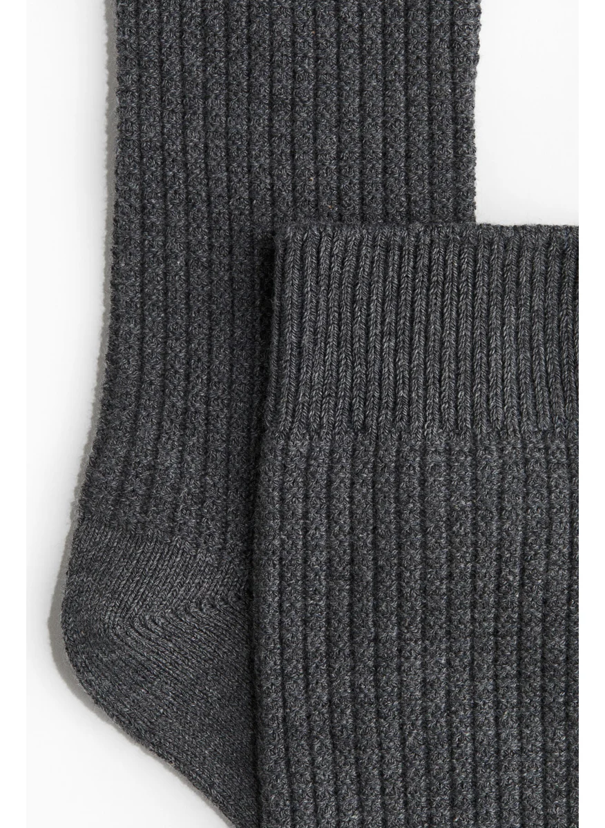 اتش اند ام Waffled Socks